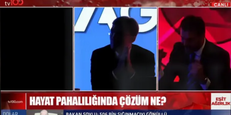 Canlı yayın sırasında elektrik kesildi