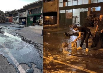 Diyarbakır'da sıvı dolum makinesi basınçla taştı