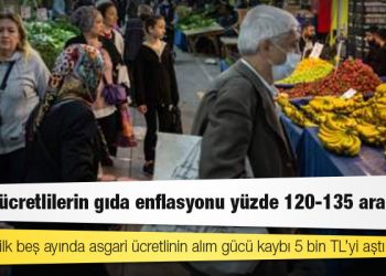 DİSK: Asgari ücretlilerin gıda enflasyonu yüzde 120-135 arasında