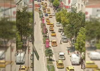 Elazığ'da taksici esnafı akaryakıt zamlarını protesto etti