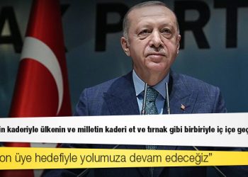 Erdoğan: AK Parti'nin kaderiyle ülkenin ve milletin kaderi et ve tırnak gibi birbiriyle iç içe geçmiştir