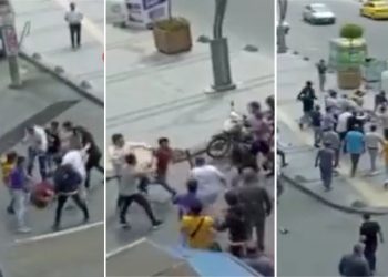 Erdoğan’a hakaret ettiği iddia edilen iki kişi çevredekiler tarafından dövüldü