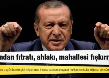 Erdoğan’ın ‘sürtük’ ifadesine tepki yağıyor: Ya sen?