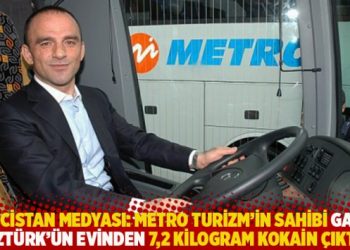 G&uuml;rcistan medyası: Metro Turizm&rsquo;in sahibi Galip &Ouml;zt&uuml;rk&rsquo;&uuml;n evinden 7,2 kilogram kokain &ccedil;ıktı