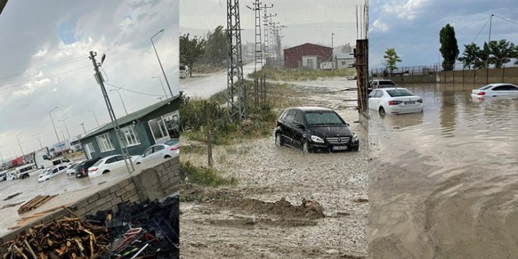 Iğdır ve Ağrı’da sel baskını!