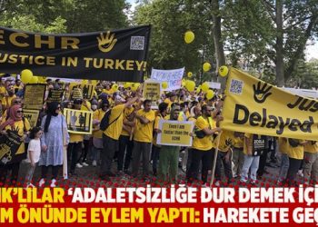 KHK'lılar 'adaletsizliğe dur demek için' AİHM önünde eylem yaptı: Harekete geçin!