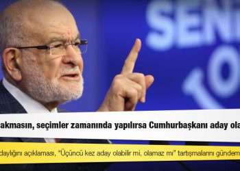 Karamollaoğlu: Kusura bakmasın, seçimler zamanında yapılırsa Cumhurbaşkanı aday olamaz