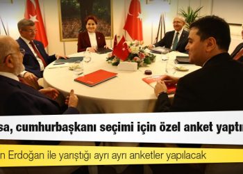 Kulis: 6’lı masa, cumhurbaşkanı seçimi için özel anket yaptıracak