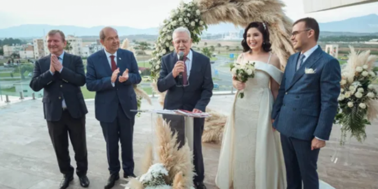 Kıbrıs devlet erkanını bir araya getiren nikah