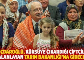 Kılı&ccedil;daroğlu, k&uuml;rs&uuml;ye &ccedil;ıkardığı &ccedil;ift&ccedil;ileri yalanlayan Tarım Bakanlığı&rsquo;na gidecek