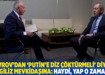 Lavrov'dan 'Putin'e diz &ccedil;&ouml;kt&uuml;rmeli' diyen İngiliz mevkidaşına: Haydi, yap o zaman!