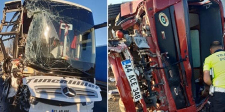 Malatya-Elazığ yolunda kaza: 1’i ağır 16 yaralı