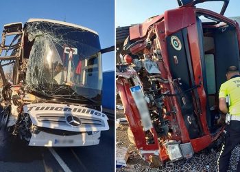 Malatya'da yolcu otobüsü kaza yaptı: 1'i ağır 16 yaralı