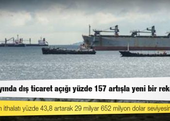 Mayıs ayında dış ticaret açığı yüzde 157 artışla yeni bir rekor kırdı