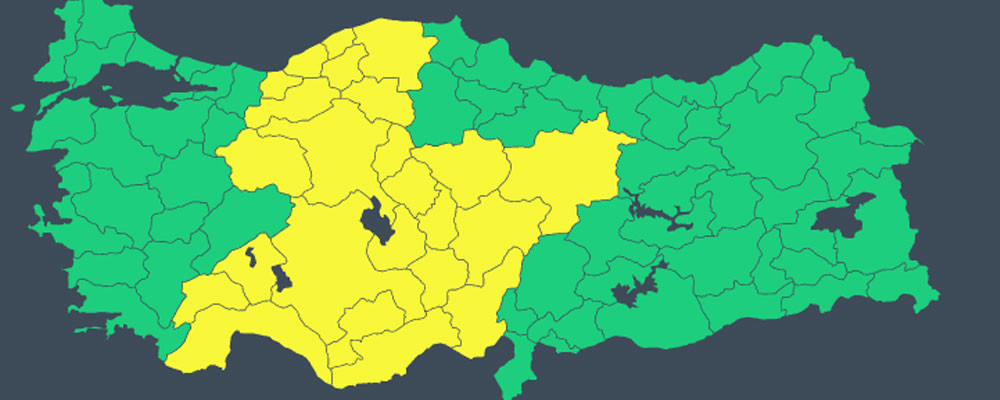 Meteoroloji günlük raporu: Kuvvetli yağış uyarısı, sıcaklıklar batıda azalıyor