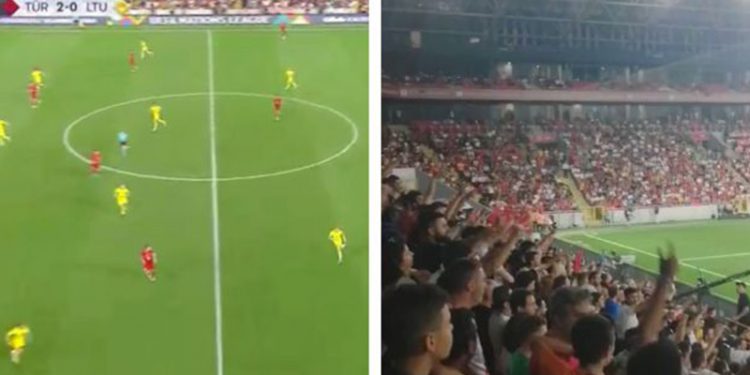 Milli maçta "Ülkede mülteci istemiyoruz" tezahüratı yapan taraftarlara gözaltı