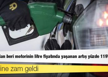 Motorine zam geldi: Yılbaşından beri motorinin litre fiyatında yaşanan artış yüzde 119'a çıktı