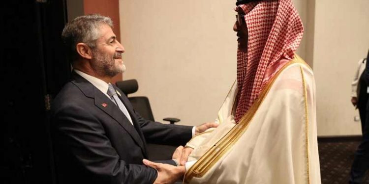 Nureddin Nebati, Suudi Arabistan Maliye Bakanı ile görüştü