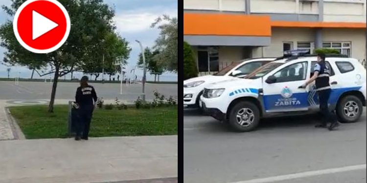 Ordu Belediyesi zabıtaları, Kılıçdaroğlu’nun valilik izniyle asılan afişlerini yırtarken yakalandı