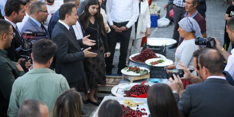 Pazarcı kadından Babacan’a: 50 liraya bir kilo biber sattık