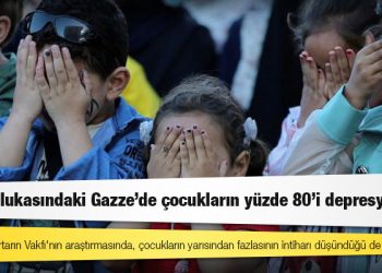 Rapor: İsrail ablukasındaki Gazze'de çocukların yüzde 80'i depresyonda