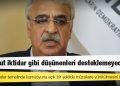 Sancar: Mevcut iktidar gibi düşünenleri desteklemeyeceğiz