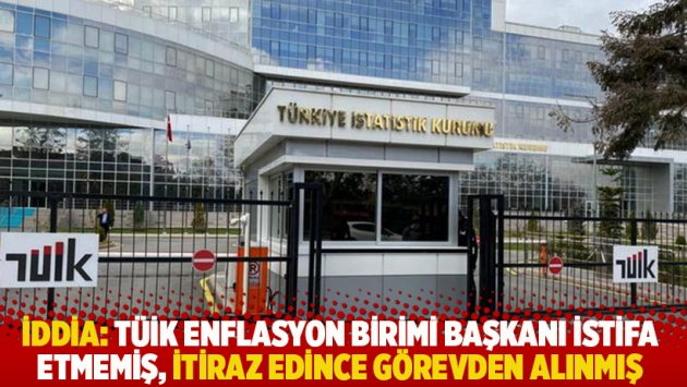 TÜİK enflasyon birimi başkanı istifa etmemiş, itiraz edince görevden alınmış