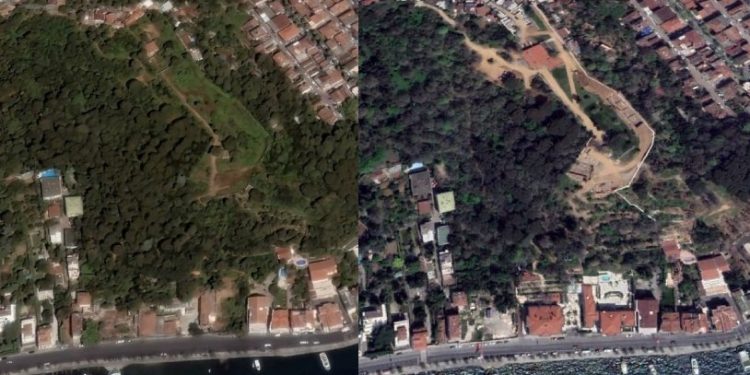 Tarihi yalı Katarlıya satıldı: İstanbul Boğazı’nda ağaçlar katledildi