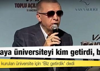Tutmayın Erdoğan’ı: 1982’de kurulan üniversite için ‘Biz getirdik’ dedi