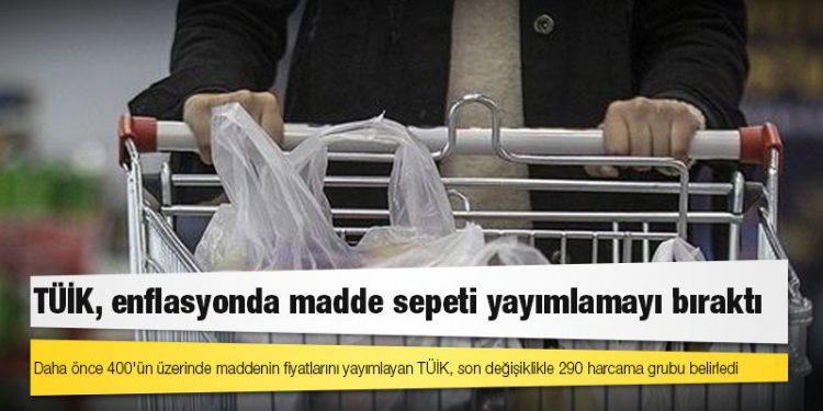 TÜİK, enflasyonda madde sepeti yayımlamayı bıraktı