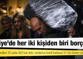 Türkiye'de her iki kişiden biri borçlu: Tüketici kredileri 20 yılda 420 kat arttı, ortalama kredi bakiyesi 31 bin liranın üzerinde