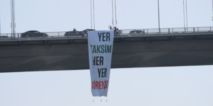 TİP'in astığı Gezi pankartına soruşturma