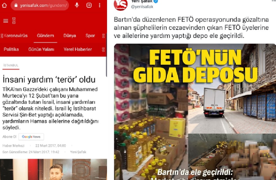 Yandaş Yeni Şafak’ın iki yüzlülüğü ‘pes’ dedirtti