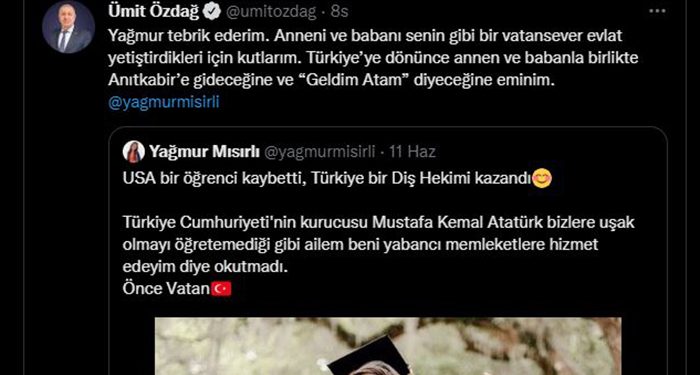 Ümit Özdağ’ın ‘alıntı’ yaparak paylaştığı Sosyal medya hesabı ‘fake’ çıktı