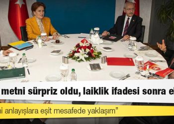 İlkeler metni sürpriz oldu, laiklik ifadesi sonra eklendi