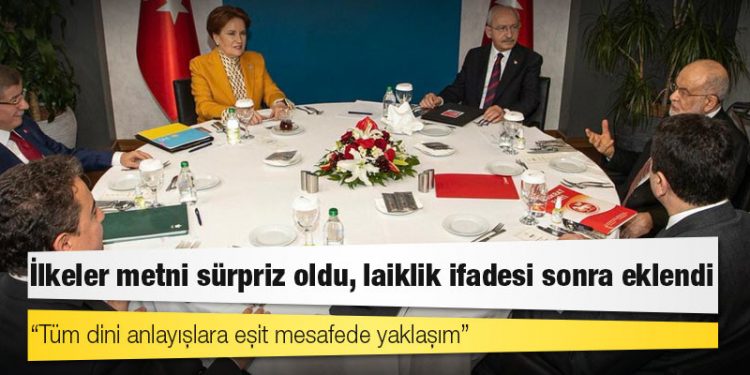 İlkeler metni sürpriz oldu, laiklik ifadesi sonra eklendi