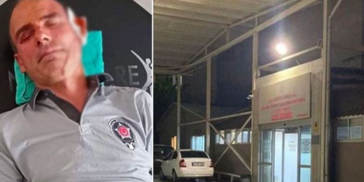 İzmir'de hasta yakını, kendisini uyaran güvenlik görevlisini darbetti