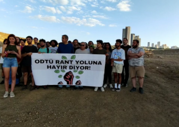 ODTÜ’lü öğrencilerden yol yapımına tepki