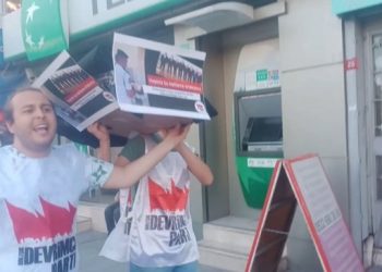Tabutlu protestoda gözaltına alınan Erkin Barın serbest bırakıldı
