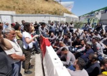 HDP direnişteki işçileri ziyaret etti