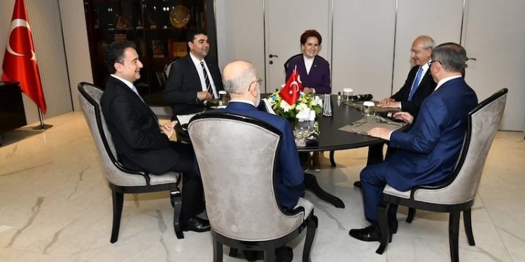 'Altılı masa' beşinci kez Akşener'in ev sahipliğinde toplandı