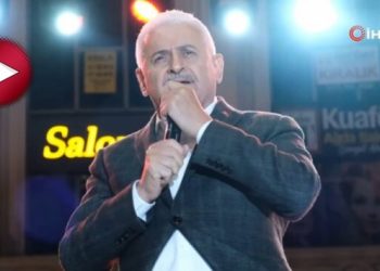 Binali Yıldırım sahneye &ccedil;ıktı: Erzincan b&ouml;yle t&uuml;rk&uuml; g&ouml;rmedi