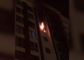 Bursa'da 7 katlı apartmanda yangın: 2 kişi dumandan etkilendi