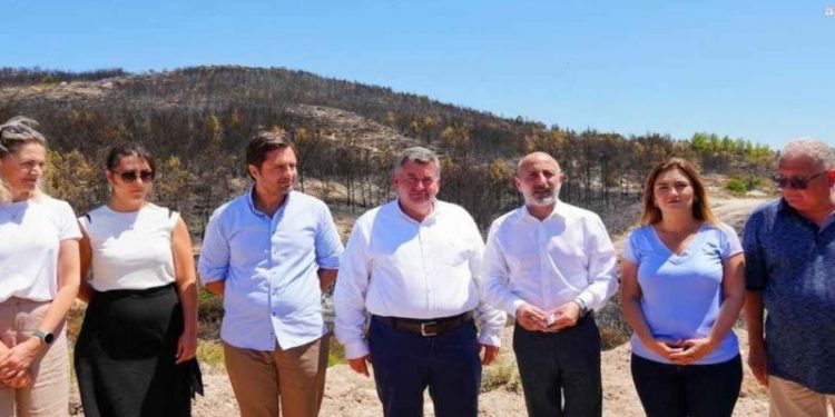 CHP'li Öztunç: Tam villa girecek araziler yakılmış