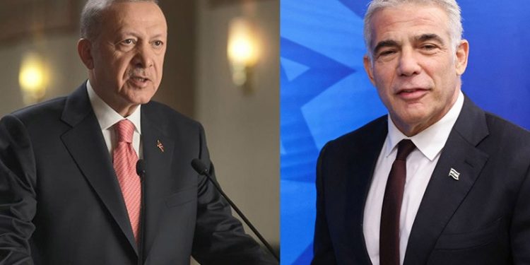 Cumhurbaşkanı Erdoğan, İsrail Başbakanı Lapid'le görüştü