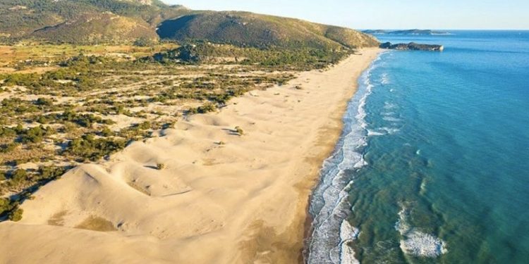 Dünya mirası sahilden çalınan kumu ihaleyle aldılar