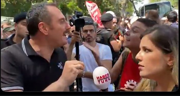 Güvenlik Şube Müdürü Zengin, kadınları darp edip, gazetecilere tehditler savurdu