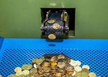 Hırvatistan'da, madeni Euro üretimine başlandı