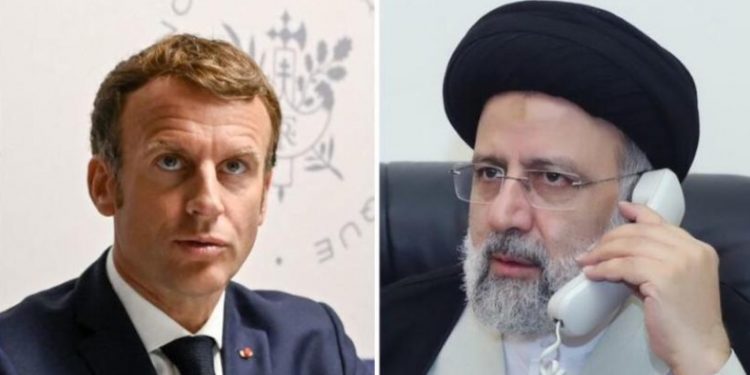 İran Cumhurbaşkanı Reisi, Fransa Cumhurbaşkanı Macron'la görüştü