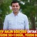 "Kolektif aklın sözcüsü ortak adayın hedefi yüzde 50+1 değil, yüzde 80+1’dir"